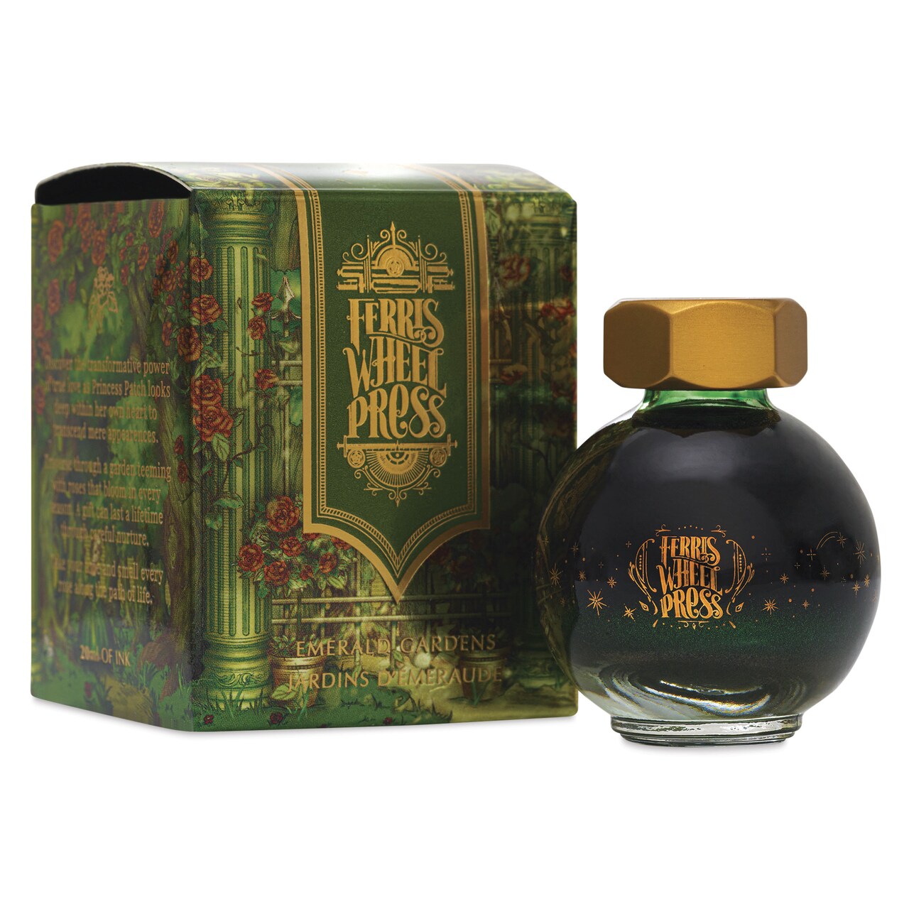 Ferris Wheel Press Ferritales Fountain Pen Ink - Emerald Gardens, 20 ml